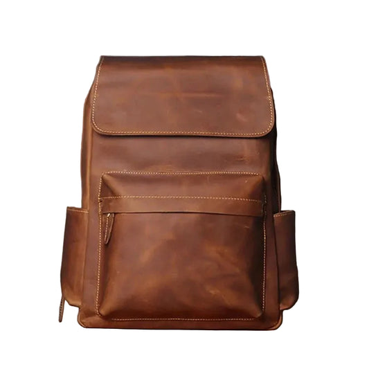 Vintage Leather Laptop Backpack