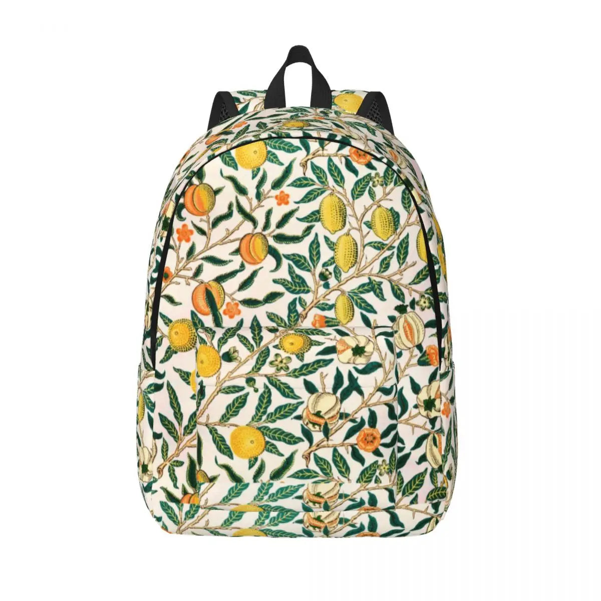 William Morris Tree of Life Canvas Backpack - Floral Art 15 Inch Laptop Bag