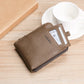 Men's RFID Trifold Wallet with ID Window - Retro PU Leather