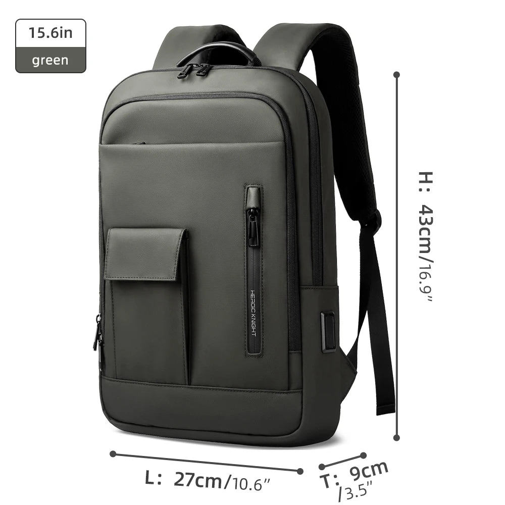 Heroic Knight 15.6"/17" Laptop Backpack - USB Charging Waterproof Business Bag