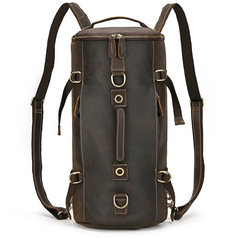 Genuine Leather Backpack Travel Daypack