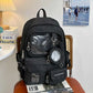 Denim Student Backpack - High Capacity Daily Commute Bag