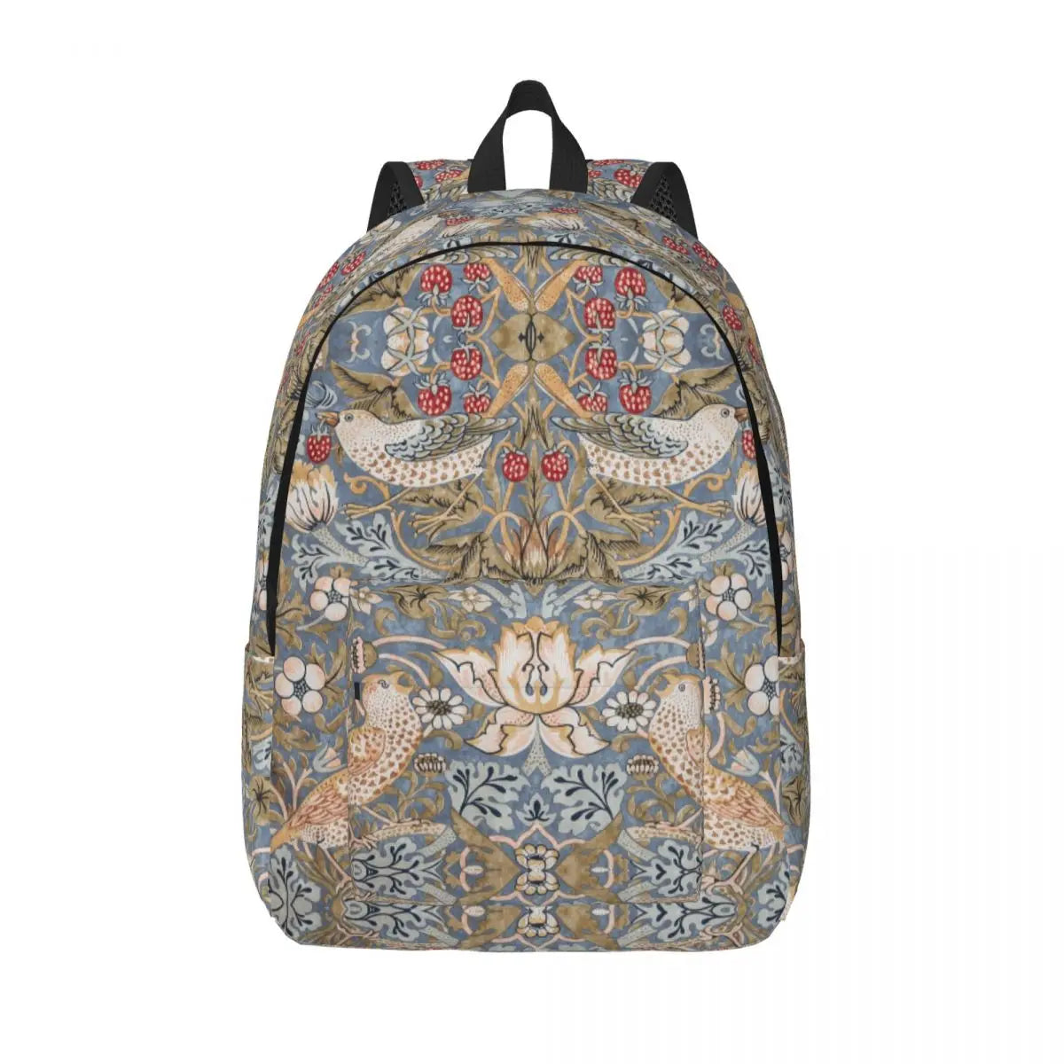 William Morris Tree of Life Canvas Backpack - Floral Art 15 Inch Laptop Bag