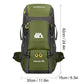 Rilibegan 50L Multifunctional Hiking Backpack - Outdoor Climbing Fishing Pack