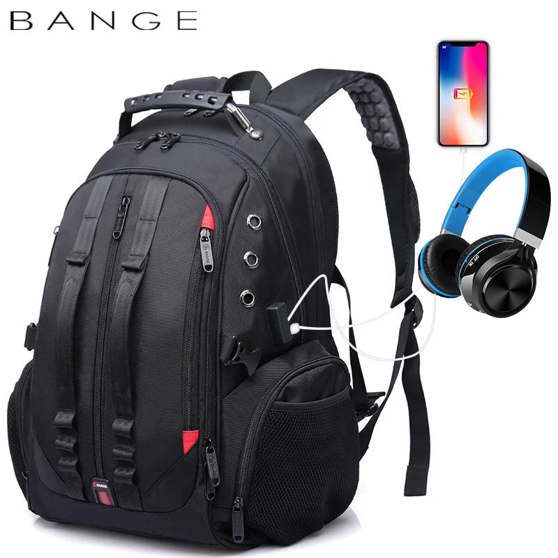 45L Travel Backpack with USB Charging Port - 15.6" Laptop Backpack with Anti-Theft Design