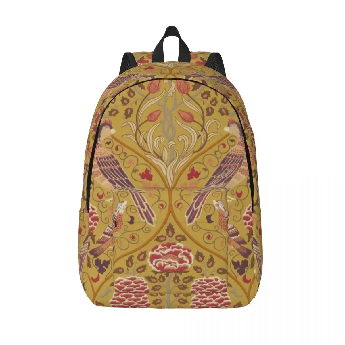 William Morris Tree of Life Canvas Backpack - Floral Art 15 Inch Laptop Bag