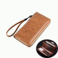 Men's Long RFID Blocking PU Leather Wallet Business Clutch
