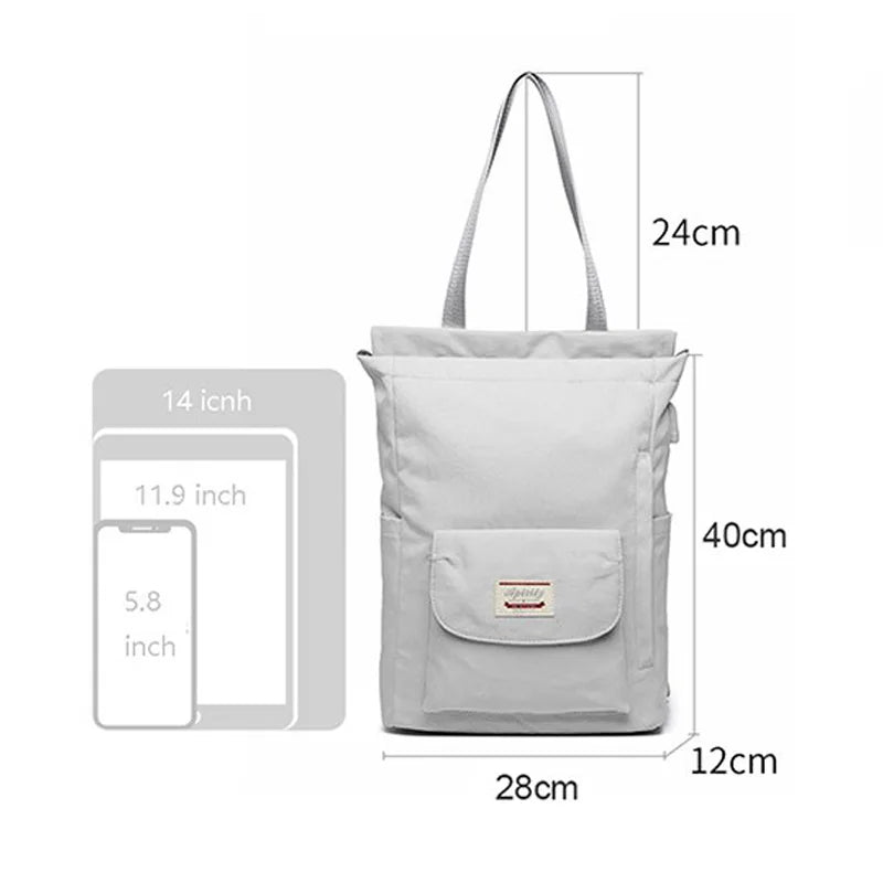 Women's Waterproof Laptop Backpack with USB Port