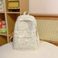 Gradient Color School Backpack - Large Capacity Student Rucksack for Girls