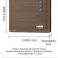 Men's Striped Leather Wallet with Multi-Function Card Holder