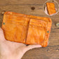 J.M.D Vintage Genuine Leather Wallet with Zipper Coin Pocket