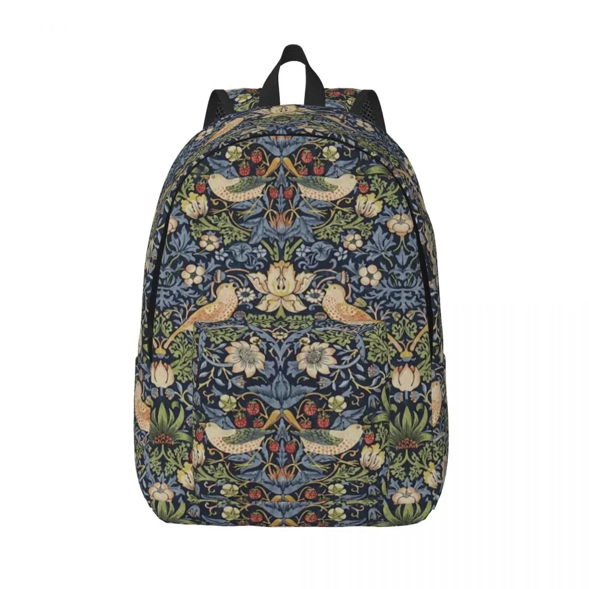 William Morris Tree of Life Canvas Backpack - Floral Art 15 Inch Laptop Bag