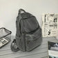 YIYUEQIANLI Gray Denim Backpack - Leisure Travel Fashion Schoolbag
