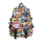 Graffiti Print Nylon Backpack