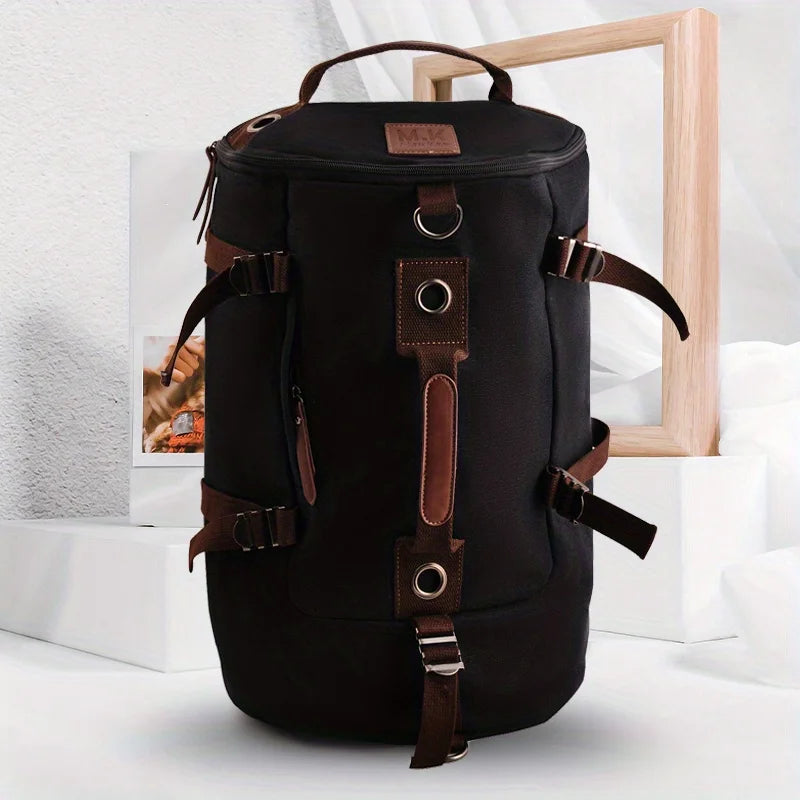 DUTRIEUX Retro Bucket Backpack - Large Casual Sports Travel Bag