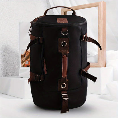 DUTRIEUX Retro Bucket Backpack - Large Casual Sports Travel Bag