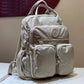 Women's Waterproof Nylon Laptop Backpack - Multi-Pocket Travel & School Bag