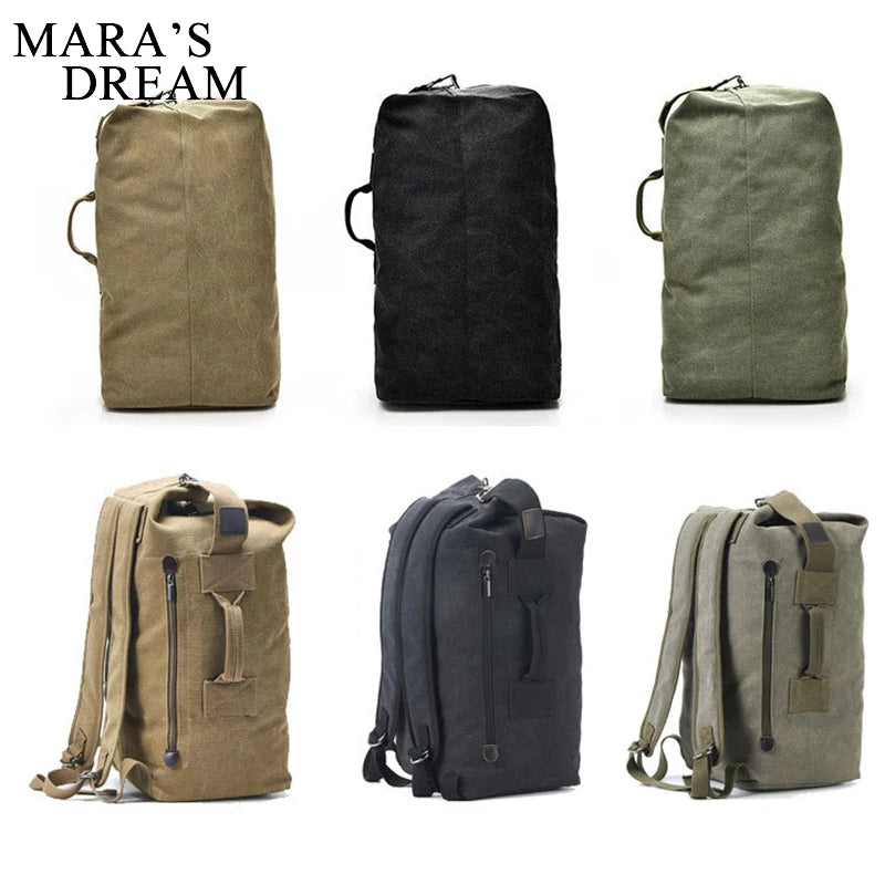 Mara's Dream Tactical Military Backpack - Large Canvas Travel Climbing Bag