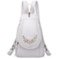 LANYIBAIGE Soft Washed Leather Backpack - Cute Small School Bag for Girls