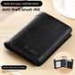 Men's Genuine Leather RFID Trifold Wallet - Vintage Slim Design