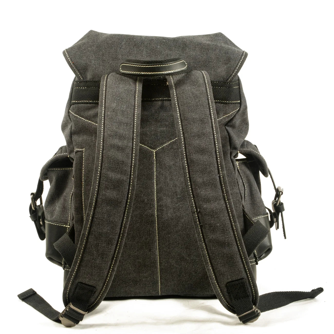Canvas Leather Travel Backpack
