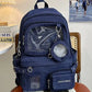 Denim Student Backpack - High Capacity Daily Commute Bag