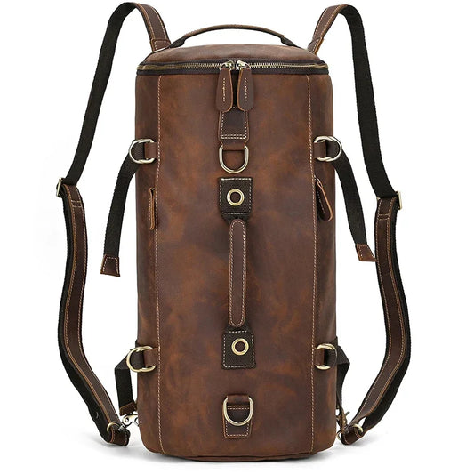 Genuine Leather Backpack Travel Daypack