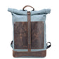 Canvas and Leather Travel Backpack
