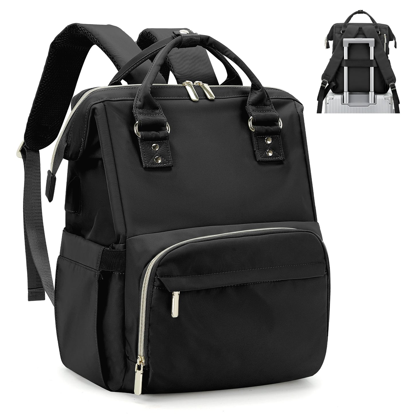 Women's Water-Resistant Laptop Backpack with USB Port - Professional Travel & Work Bag