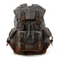 Canvas Leather Travel Backpack